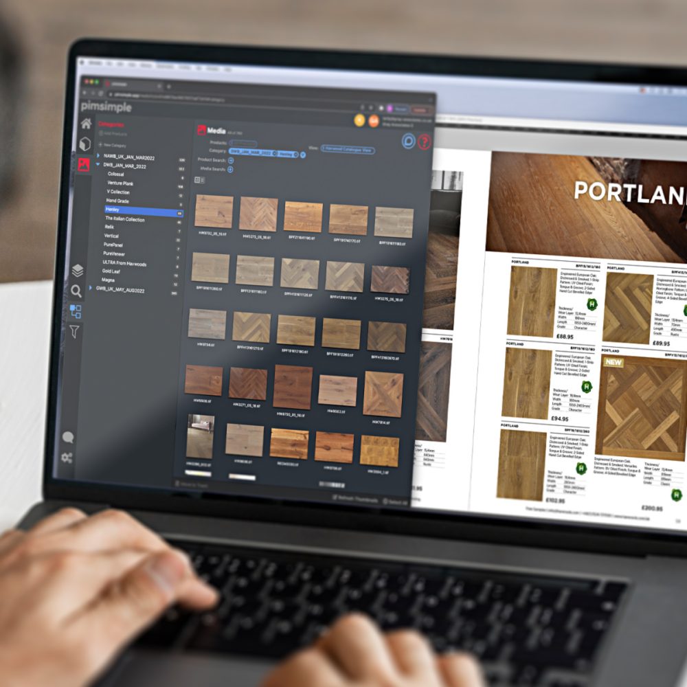 Product Information Management System in use